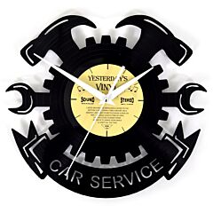 lp vinyl wandklok garage - car service 601-3239